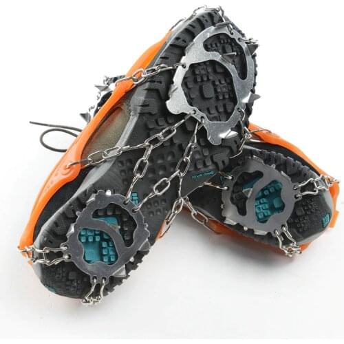 12 Teeth Steel Ice Gripper Spike for Shoes Anti Slip Climbing Snow Spikes Crampons