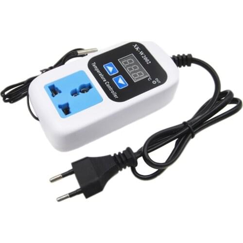 Digital display temperature controller adjustable temperature socket automatic temperature switch W2002 AC110V-220V
