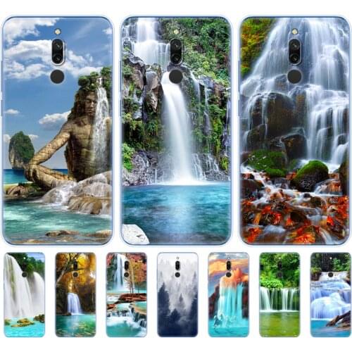 Case For redmi 8a 8 Case redmi note 8 9 PRO 8T 9S Case For xiaomi mi NOTE 10 PRO 9 lite POCO F2 Pro Waterfall Natural scenery