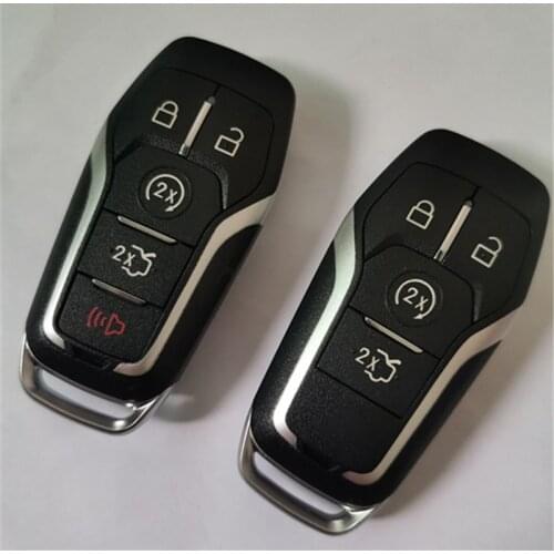 DAKATU 5PCS/LOTSmart Car Key Shell For Ford Mustang Edge Explorer Fusion Mondeo Kuka 4/5Buttons Case Cover With Uncut Blade