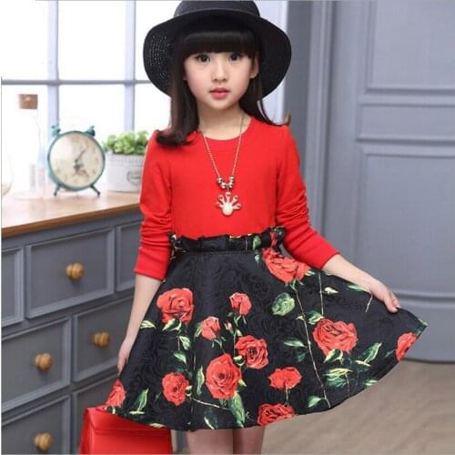 Children Dress 2019 Spring Autumn Girls Princess Dress Long Sleeves Print Dresses Fashion Girls Party Clothing 4 6 8 10 12 Years
