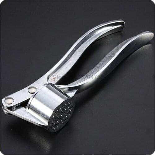 By dhl or ems 50 pieces Garlic Press Hand Squeeze Press Presser Crusher Ginger Squeezer Slicer Masher Kitchen Tool