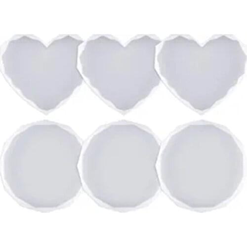 Coaster Molds for Resin Casting Epoxy Resin Molds Silicone Great for Making Coasters DIY Resin Artwork Home Decor K3ND