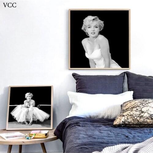 Film Star Marilyn Monroe Picture,Wall Art Canvas Painting Poster,Tableau Wall Pictures For Living Room,Wall Painting,Home Decor