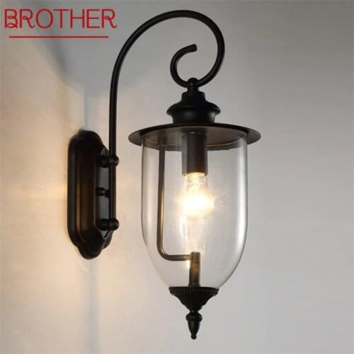 BROTHER Classical Outdoor Wall Lamps LED Light Waterproof IP65 Sconces For Home Porch Villa Decoration