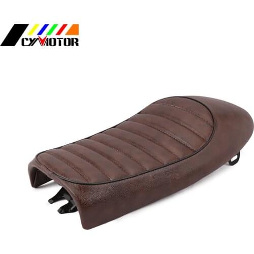 Motorcycle Leather Gripper Soft Seat Cover For Honda Harley Davidson Bobber CG125 CG 125