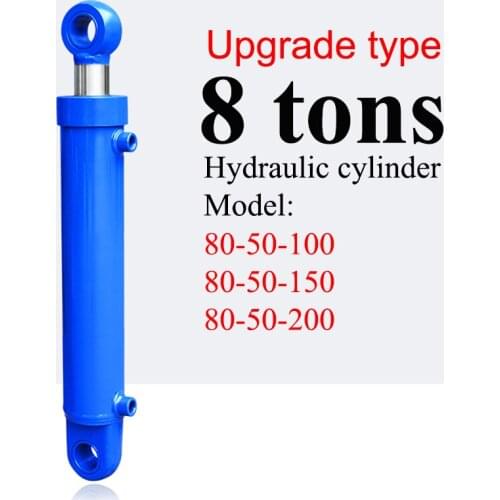Upgraded Hydraulic Cylinder Small Bidirectional Lifting Platform Accessories Hydraulic Tools 100-200mm Strokes 8T Hydraulic Ram