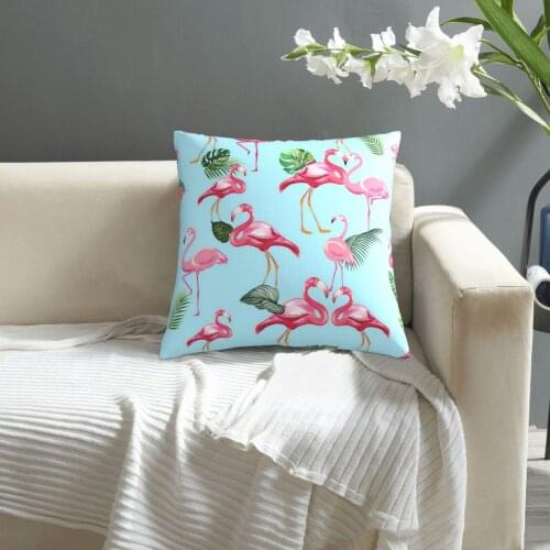 Flamingos Love Pattern pillowcase printed cushion cover sofa waist pillow pillow cover