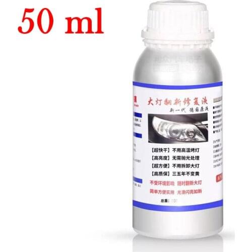 50ml Headlight Polish With Scratches Repair Polished Car headlight Glass Refreshed Hydrophobic Coating Scratch Repair