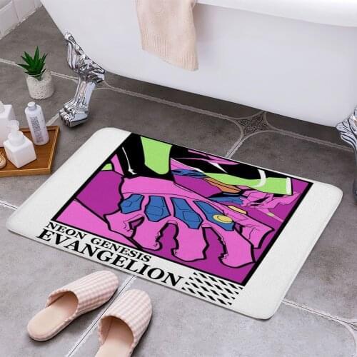 Evangelion Robot Anti-slip Doormat Vacuuming Water Absorbing Kitchen Bedroon Bath Floor Mats Home Entrance Home Decora