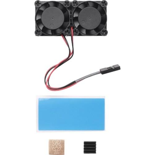 Raspberry Pi Dual Fan With Heat Sink Ultimate Double Cooling Fans Cooler For Raspberry Pi 3 Model B+ Plus Or 3B