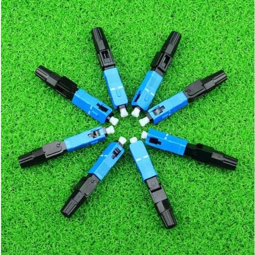 SC Optic Fiber Quick Connector Multimode FTTH SC Single Mode UPC Fast Connector (10pcs,50pcs,100pcs for option)