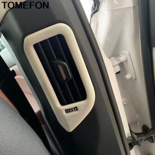 TOMEFON For BMW X5 G05 2019 2020 Rear Side Left Right Air Condition AC Vent Outlet Sticker Cover Trim Interior Accessories ABS