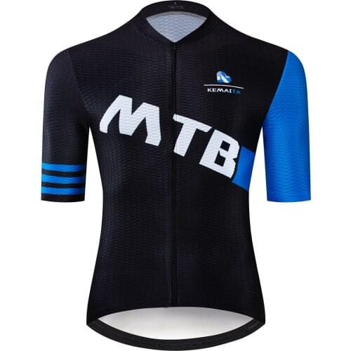 KEMAITA Cycling Jersey Men Short Sleeve MTB Bicycle Racing Fit Sportswear Summer Breathable Ropa Ciclismo Aero Maillot