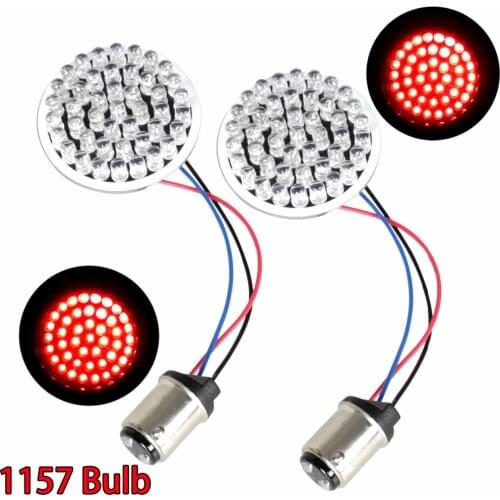 Rear Turn Signal Inserts For Harley 2010-2018 Street Glide FLHX Forty Eight Iron 883 LED Turn Signal & Brake Lights