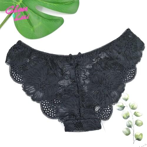 Chau Lui Women Underwear Lingerie Sexy Lace Transparent Panties Tempting Pretty Briefs High Quality Low Waist Womens Underpants