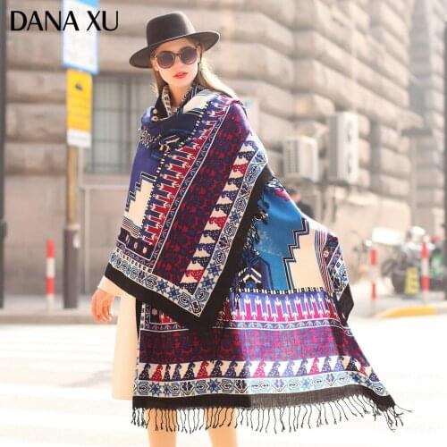 DANA XU Bufanda Mujer Wool Poncho Head Women Lady Carf And Warm Shawl Stoles Bandana Fashion Scarf Hijab Luxury Brand Pashmina