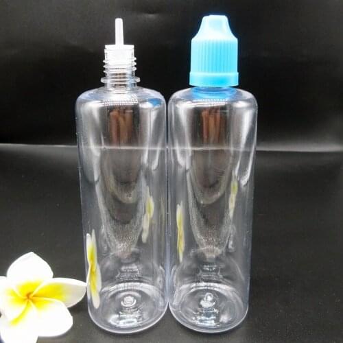 10pcs large Capacity Oil Bottle,100ML PET Transparent Empty Refillable Dropper Bottle with Long Thin Tip,Children Safty Cap