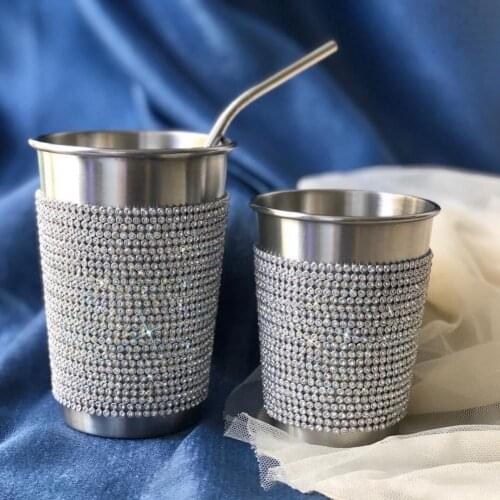 350/500ml Coffee Cup Stainless Steel Coffee Mugs Wear-resistant Glossy Espresso coffee cups Drinking Cup Bottle Coffee Mug Cup