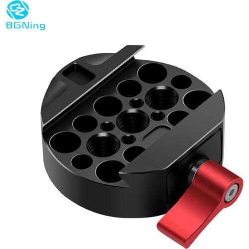 BGNing Camera Quick Release Plate Adapter with 3/8" Screw Mount for DJI Ronin MX DSLR Camera Photo Studio Stabilizer Accessories