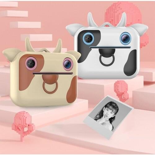 Kids Instant Print Camera Toy Child Cartoon Selfie Digital Camera Video Recorder Q6PD