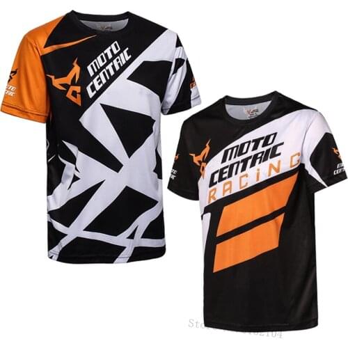 Summer Motorcycle T-shirt motocross jersey mx dh mtb jersey Mountain Bike moto Shirt Short Sleeve BMX Cycling T-Shirt Quick Dry