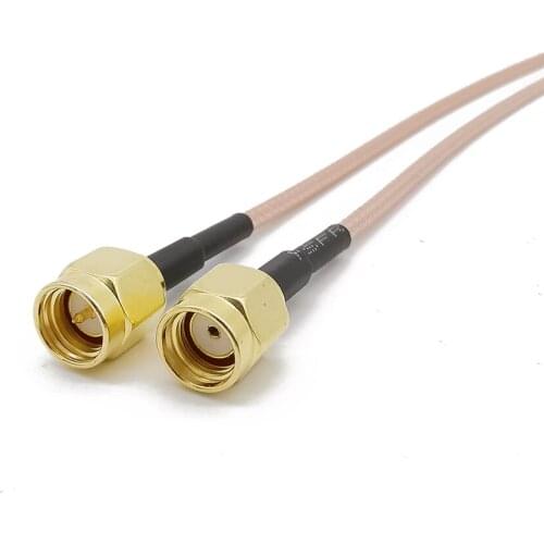 1-20M SMA Male to RP SMA Male Jack RG316D Double Shield Silver RF Coaxial Cable SMA Connector SMA Plug to RP SMA Male Cable