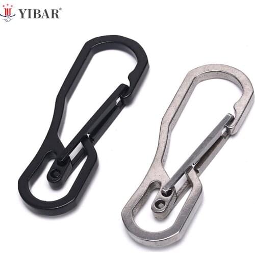 Creative Stainless Steel Clip Hook Buckle Sport Outdoor Key Chain Climbing Carabiner Key Chain Clip Keychain
