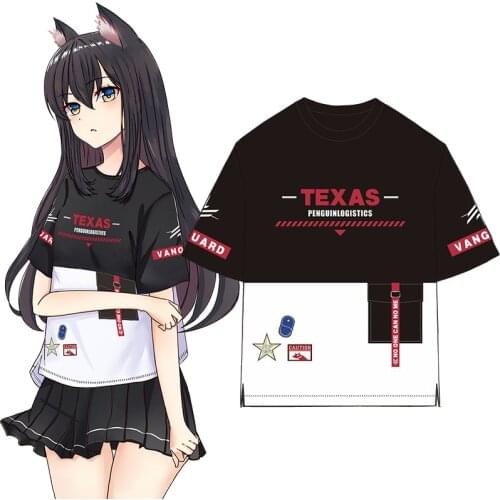 Game Arknights Rhodes Island T-Shirt Cosplay Amiya Texas Lappland Guard Exusiai 3D Print Summer T shirts Cartoon Tee Tops
