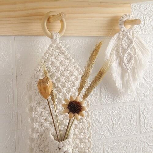 Macrame Door Handle Swing Rope Wall Hanging Decorative For Boho Home Decor Party Supplies Girls Kids Nursery Garden Decoration