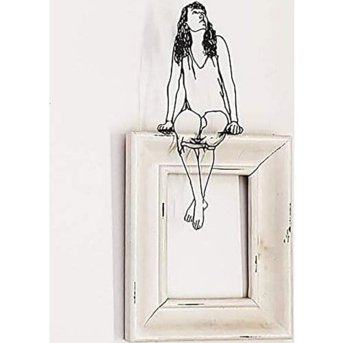 Metal Figurines Delicate Elegant 2D Boy Girl Shape Iron Durable Vivid Sculpture Garden Decor Home Decoration Crafts