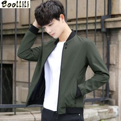Boollili Mens Jacket 2020 New Casual Slim Korean Jackets Men Fashion Coat 4xl Mens Jackets And Coats Chaquetas Hombre