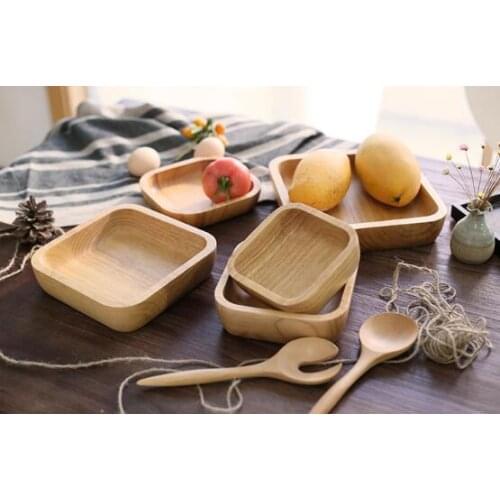 Originality characteristic woodiness individual character large medium size dinner dish smooth thick durable heat insulation sol