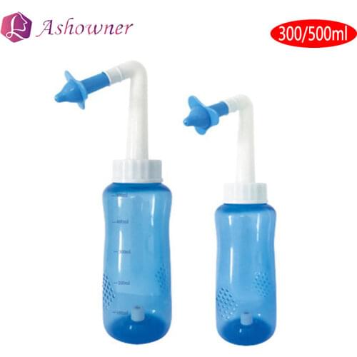 Nose Cleaner for Adults Children 300ml 500ml Irrigator Nasal Wash Cleaner Salt Neti Pot Avoid Allergic Rhinitis Sinusitis Cure