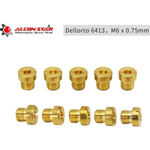 Alconstar- M6 x 0,75 Carburetor Main Jet Kit Set for Dellorto PHBH PHBL PHVA VHB VHSA FRDC VHST Injector Nozzle Size #66-#155