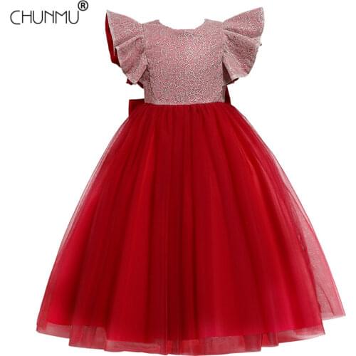 Flower Girl Dress Teen Girl Christmas Dress For Girls Prom Attend Formal Party Dresses Girls Clothes White Girl Costume