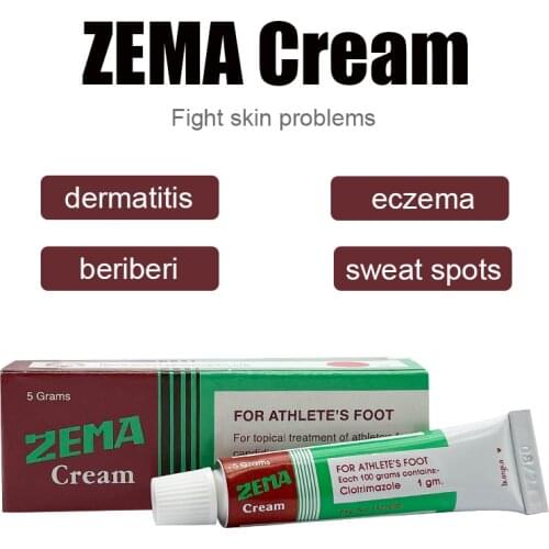 Thailand ZEMA Psoriasis Cream Herbal Anti-Bacterial For Anti-Itch Balm Treat Dermatitis Eczema Pruritus Fungal Infection