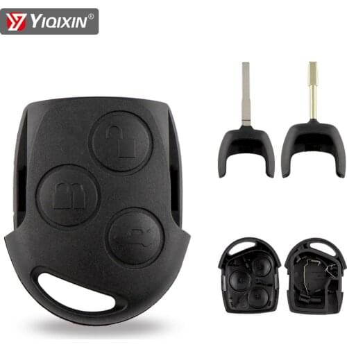 YIQIXIN 3 Button Remote Replacement Car Key Shell Case For Ford Mondeo Focus 2 3 Festiva Fiesta Transit Car Key With FO21 HU101