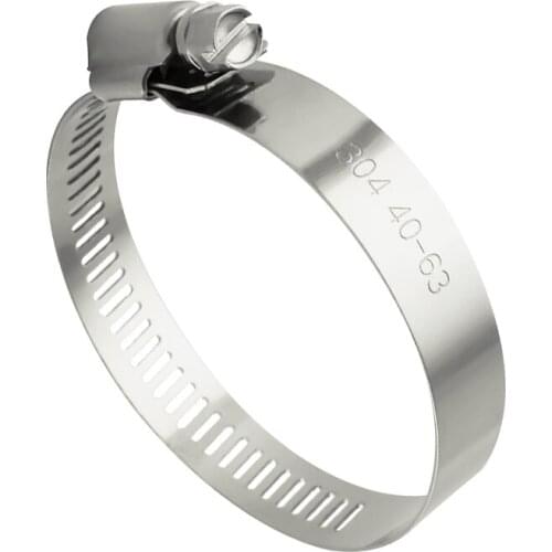 10pcs Stainless Steel Adjustable Drive Hose Clamp Fuel Line Worm Size Clip Hoop Hose Clamps