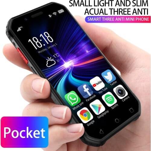 SOYES S10 Waterproof Pocket 4G-LTE Smartphone 3'' 3GB 32GB Android 6.0 Fingerprint Face ID 5MP PTT SOS Google Play Store