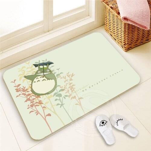 Unique Custom Totoro Doormat Home Decor 100% Polyester Pattern Door mat Floor Mat foot pad SQ00722-@H0714