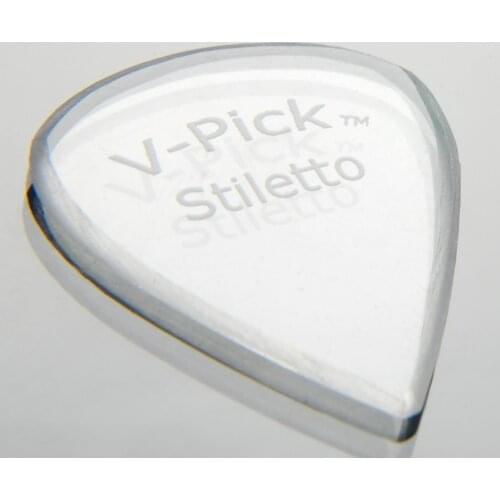 V-Picks Stilletto Ghost Rim Guitar Pick