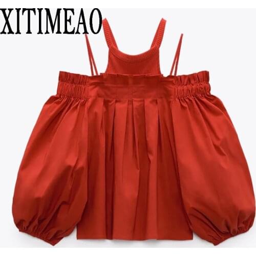Блузки с открытыми плечами XITIMEAO China At AliExpress