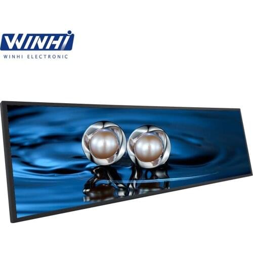 Winhi 37 Inch Black Metal Case High Definition Lcd Screen Display For Museum School Digital Signage Tv Media Player Monitor