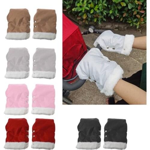 Winter Warm Baby Stroller Gloves Waterproof Pram Stroller Mitten Pram Hand Muff 77HD