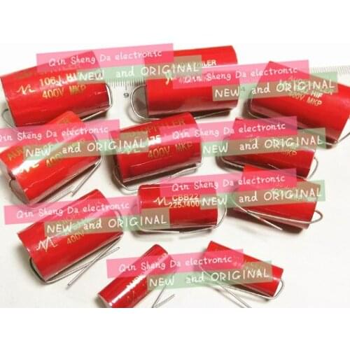 10Pcs r Axial MKP 4.7UF 400VDC HIFI DIY audio grade capacitor for tube guitar amps