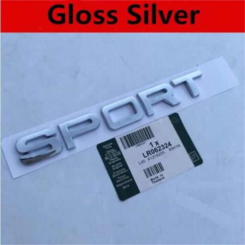 100pcs New Car Styling Good Quality Black Silver SPORT HSE SPORTHSE Rear Boot Gloss Matt Silver Black Auto Badge Emblem Sticker