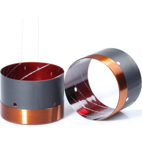 75.5mm Speaker Voice Coil Woofer Repair Parts 8ohm 75mm Bass Voice coil For Stage Speaker Diy Pure Copper Wire High Power 2PCS