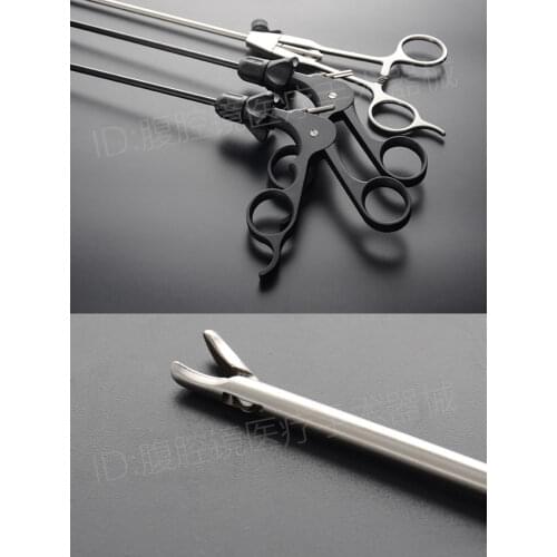 3 pcs Laparoscopy simulation training equipment O-shaped needle holder, separating forceps and bending scissors