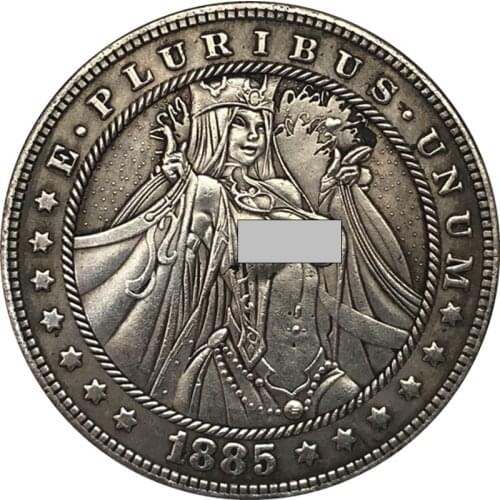 38MM 1885 American Morgan Wandering Coin Commemorative Collectible Coin Gift Lucky Challenge Coin